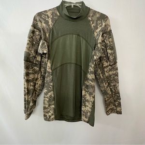 Army Combat Shirt Flame Resistant Camo Green  Men Size XS